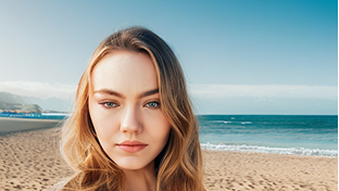 Beach portrait