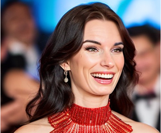 Red carpet portrait